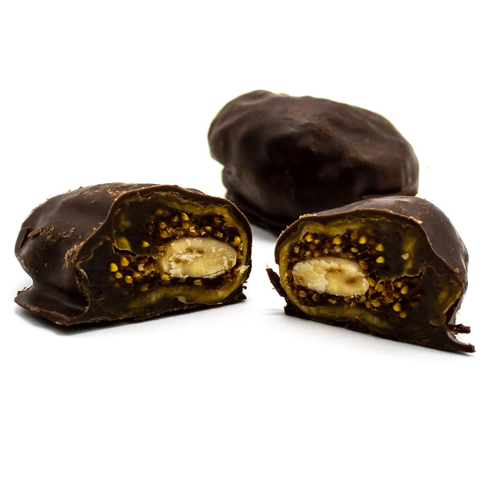 Fichi secchi con ripieno di Mandorle ricoperti di Cioccolato